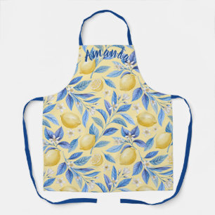 Tablier Louvain de citron personnalisé