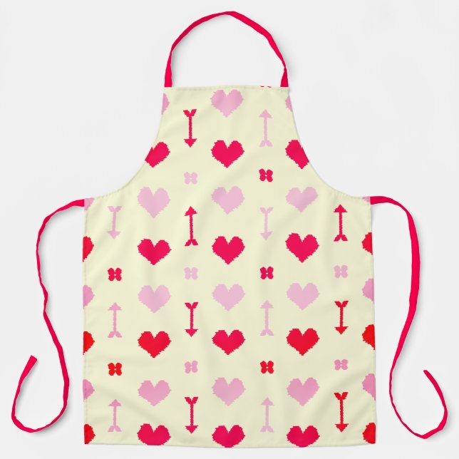 Tablier Love Arrows & Blossoms Apron (Recto)