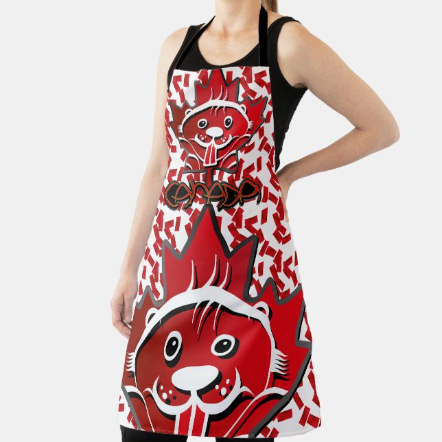 Tablier  LOVE Castor/ Maple Bandera Canada by Masanser (Insitu)