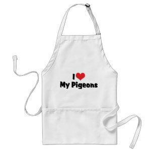 Tablier Love My Heart My Pigeons - Bird Lover