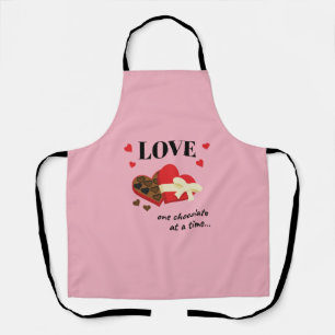 Tablier Love One Chocolate at a Time Drôle Citation
