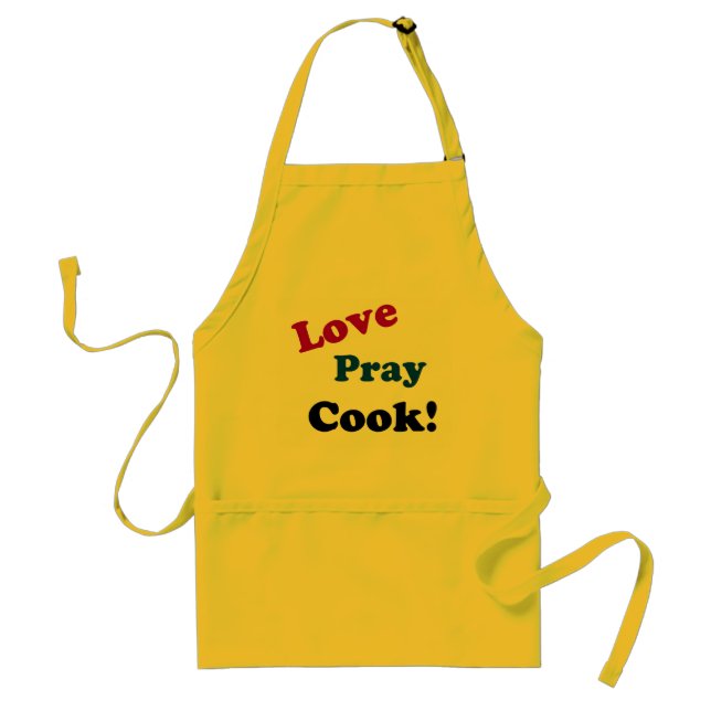 Tablier Love Pray Cook la Personnaliser (Devant)