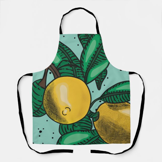 Tablier Lovely Lemons Four Mitt et Pot Holders (Recto)