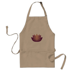 Tablier Lovely Mauve Lotus Flower Design
