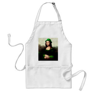 Tablier Lucky Mona Lisa St. Patrick's Day