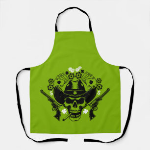 Tablier Lucky Poker Skull