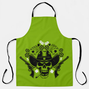 Tablier Lucky Poker Skull