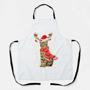 Tablier Lumière de Noël du Rinder de chat du Bengale