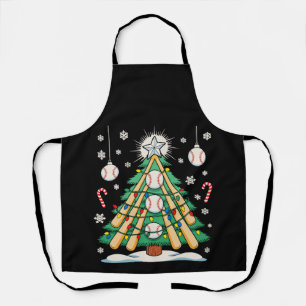 Tablier Lumières de sapin de Noël de baseball Ornements Xm