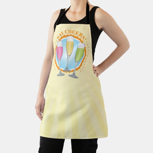 Tablier Lunettes de Champagne colorées Mimosa Apron (Insitu)