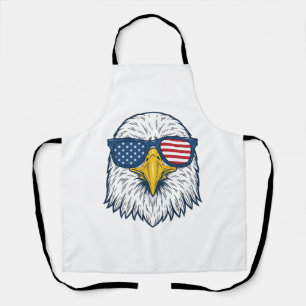 Tablier Lunettes de soleil aigle patriotique dessin vector