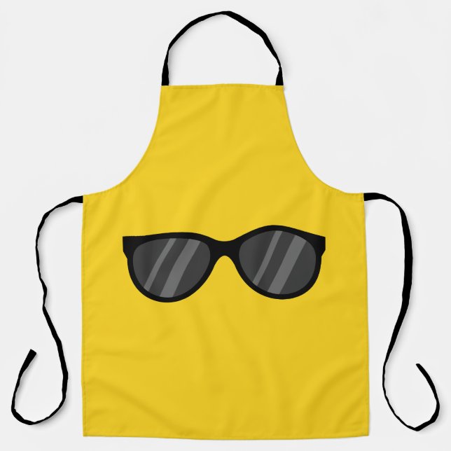 Tablier Lunettes de soleil de dessin cool (Recto)
