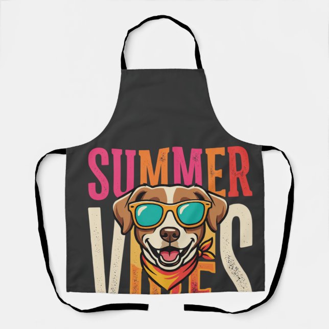 Tablier Lunettes de soleil pour chien Summer Vibes (Recto)