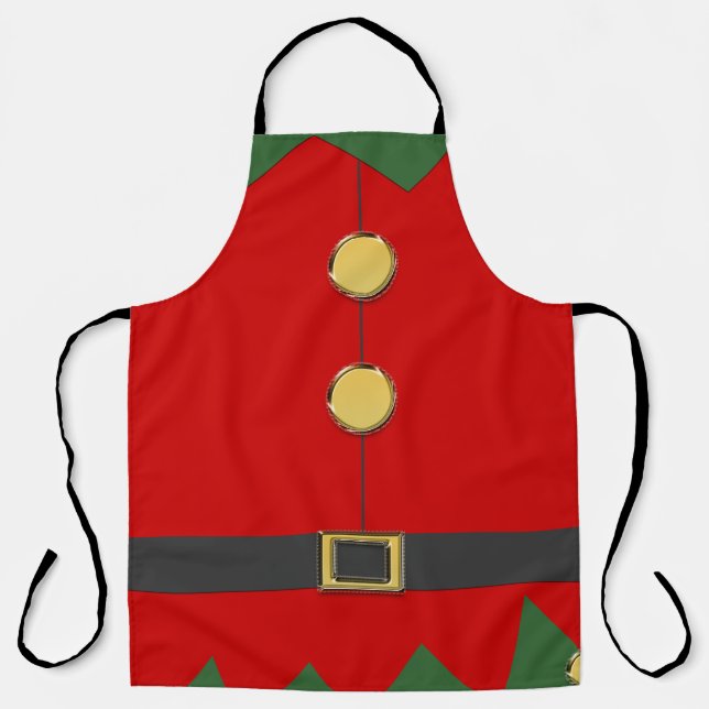 Tablier lutin d'aide du père Noël (Recto)