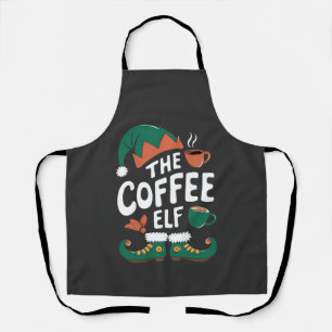 Tablier Lutin de café Noël drôle de caféine Amoureux de No