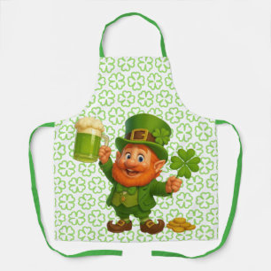 Tablier Lutin mignon et fantaisiste de la Saint-Patrick 