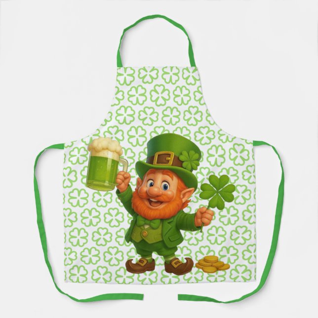 Tablier Lutin mignon et fantaisiste de la Saint-Patrick  (Recto)