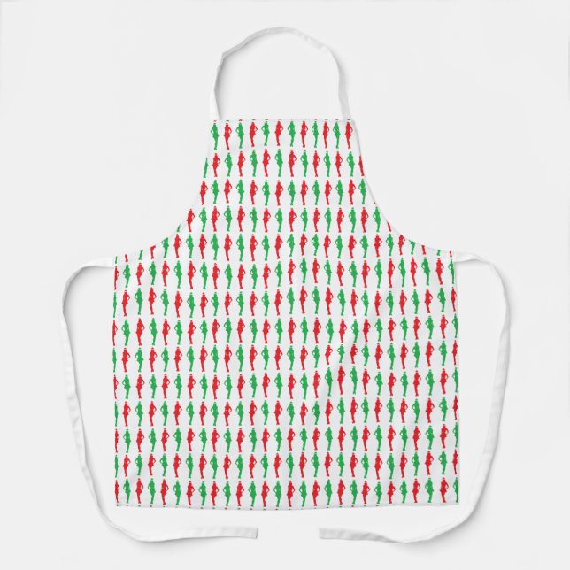 Tablier Lutins de Noël vilains (Recto)