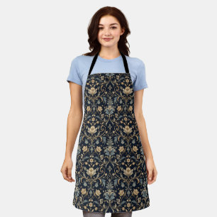 Tablier Luxe Élégant Floral Filigrane