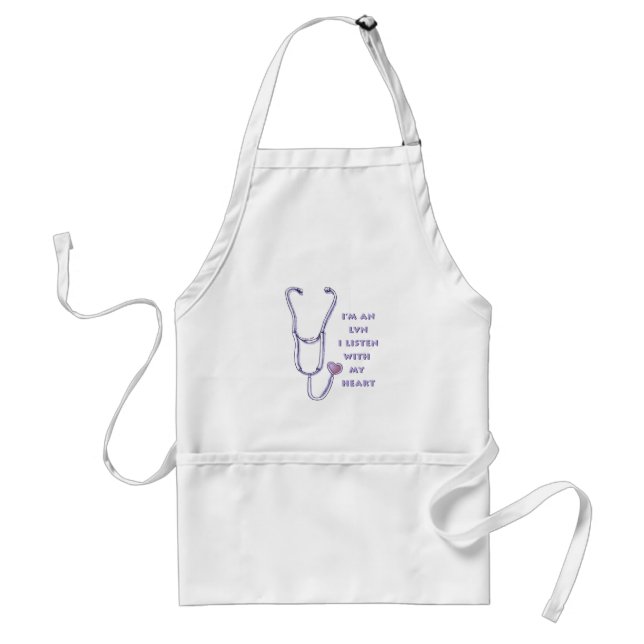 Tablier LVN Nurse custom name apron (Devant)