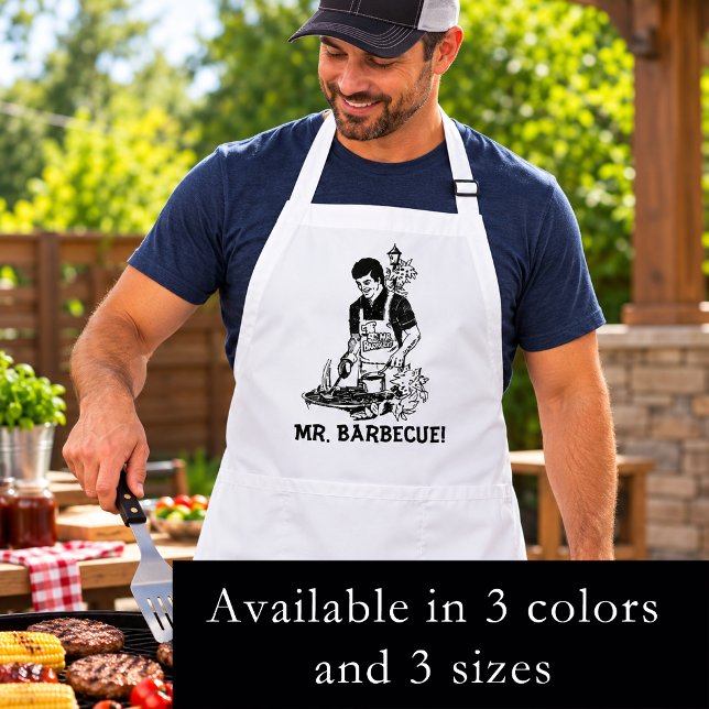 Tablier M. Barbecue (Mr. Barbecue Apron)