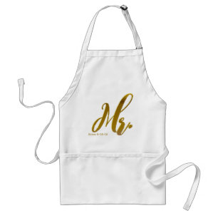 Tablier M. et Mme chics personnalisés Aprons Gift Set