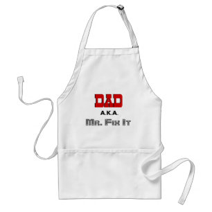 Tablier M. Fix It Novelty Apron de papa AKA