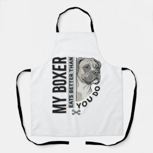 Tablier Ma chemise pour amoureux de Boxer Mange Mieux Que