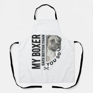 Tablier Ma chemise pour amoureux de Boxer Mange Mieux Que