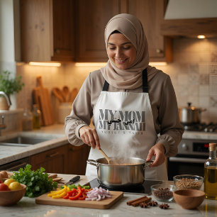 Tablier MA MÈRE, MON JANNAT Cadeau personnalisé pour maman