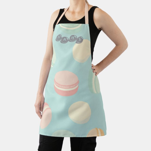Tablier Macaron Personnalisé – Style Cuisine Sucré (Insitu)