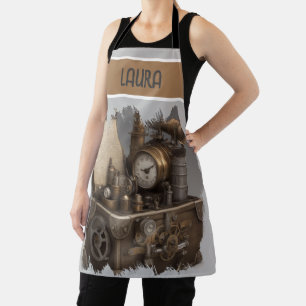 Tablier Machine à temps Steampunk - Vintage coffre au trés