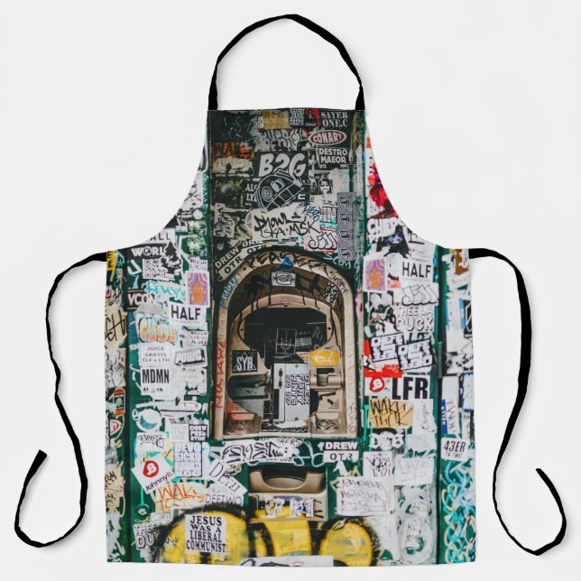 TABLIER MACHINE ATM AVEC GRAFFITI (Recto)