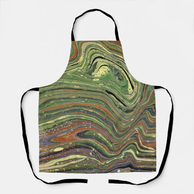 Tablier Mad Love 1 Wild Green Apron Abstrait (Recto)