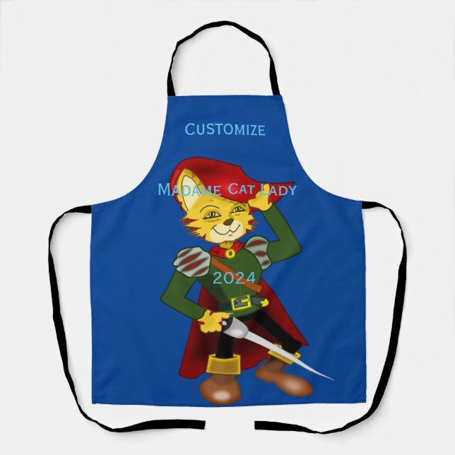 Tablier Madame Cat Lady 2024 pour le président Thunder_Cov (Recto)