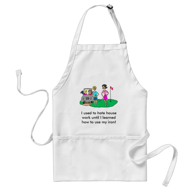 Tablier Madame Golfer Cartoon Apron (Devant)