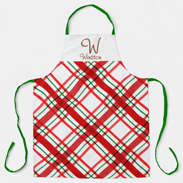 Tablier Madras Check Plaid Apron (Recto)
