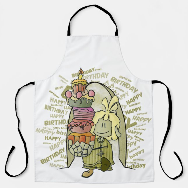 Tablier Mael - Happy Birthday  (Recto)