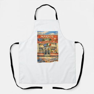 Tablier Magasin de chips italien traditionnel écossais Éco