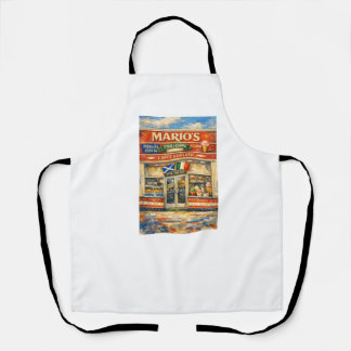Tablier Magasin de chips italien traditionnel écossais Éco