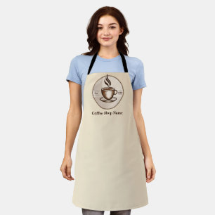 Tablier Magasin minimaliste Elegant Brown Café