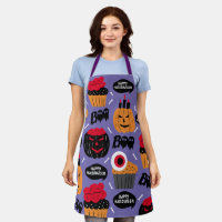 Magasiner Halloween Cupcakes Aprons, Halloween Bak