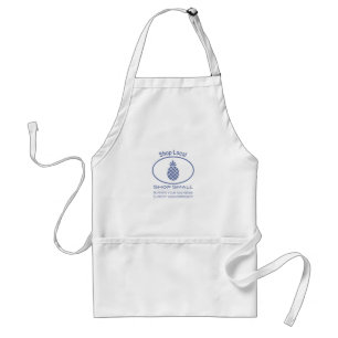 Tablier Magasiner local, Acheter Petite ananas bleu