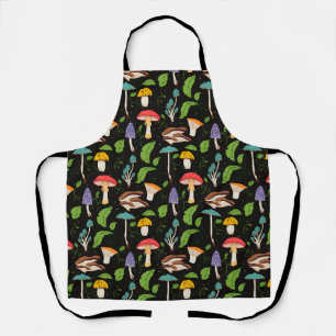 Tablier Magie de la forêt profonde : Champignons colorés s