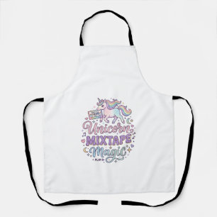 Tablier Magie de la mixtape de licorne Autocollant et chem