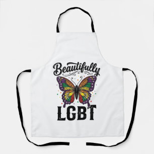 Tablier Magnifique Chemise LGBT Papillon Vintage Fierté_1