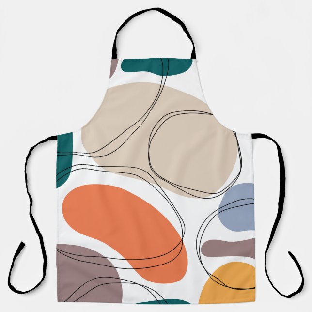 Tablier Maillot abstrait géométrique à main (Recto)