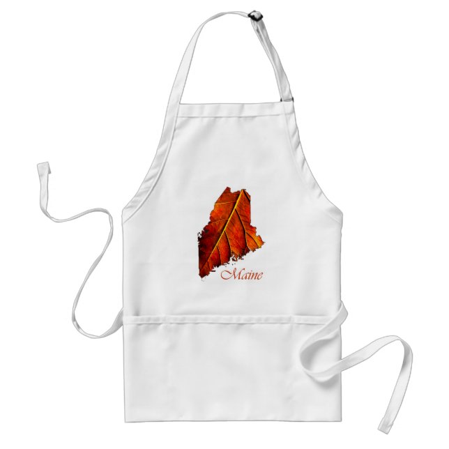 Tablier Maine Fall Photo Cadeau Apron Autumn Photo Foliing (Devant)