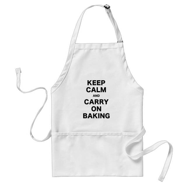Tablier Maintenez calme et continuez la cuisson (Devant)