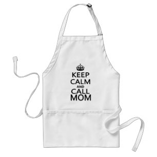 Tablier Maintenez maman calme et d'appel